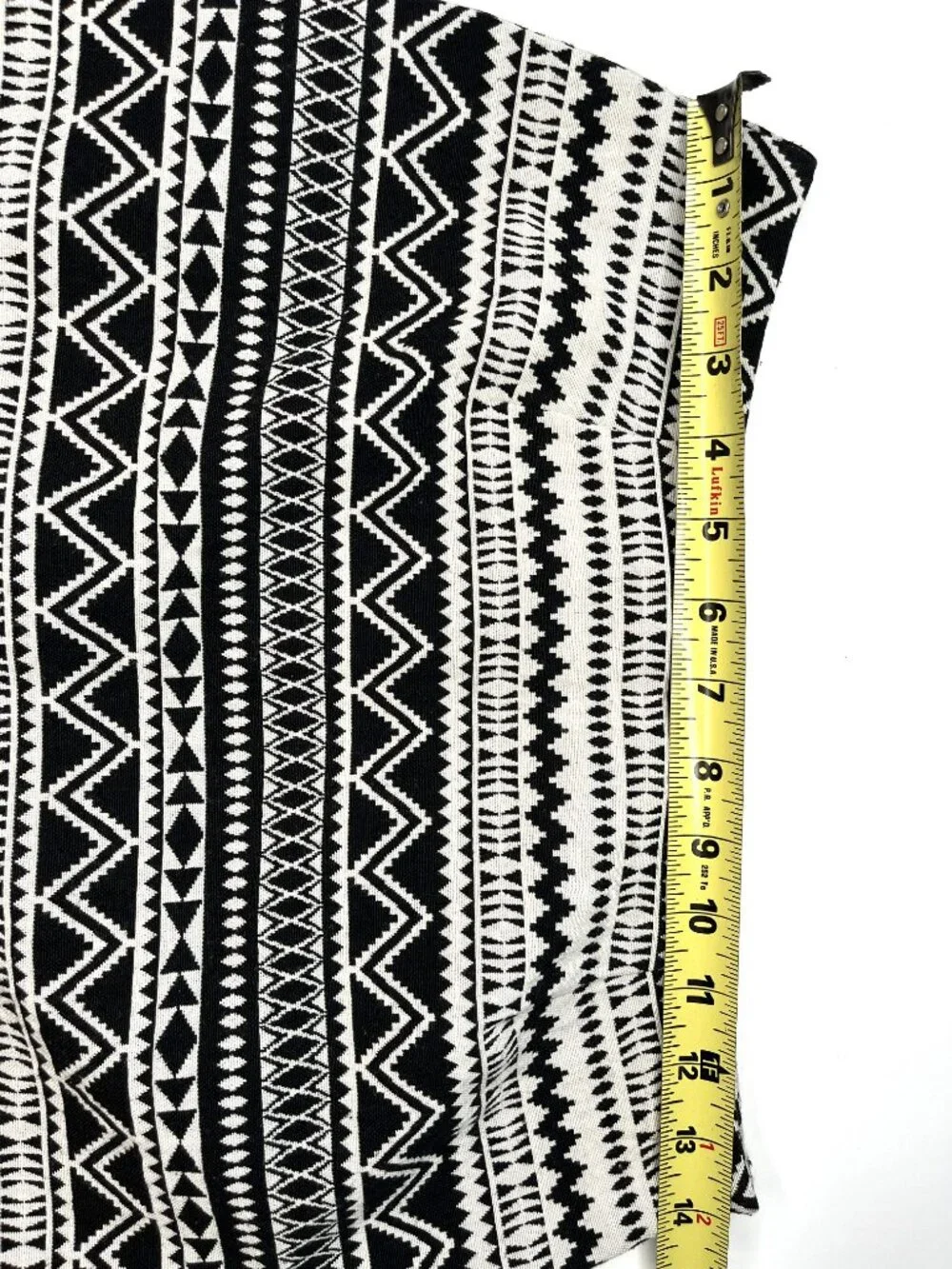 FOREVER 21 Black/Tan Geometric Print ~ MINI SKIRT ~ Size Small